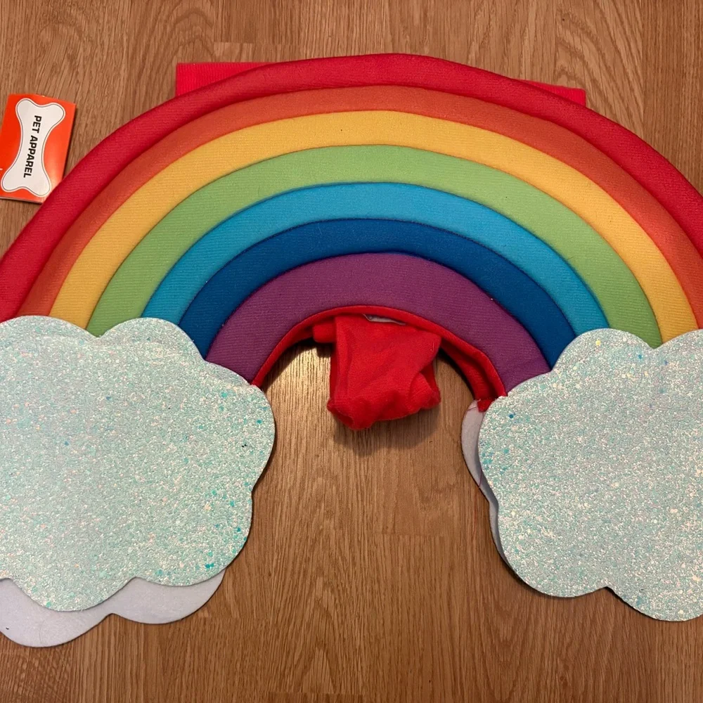 Colorful Rainbow pet Costume Accessory